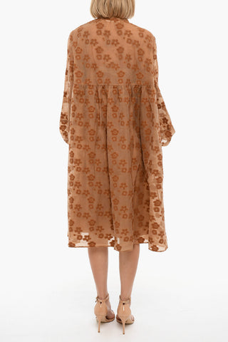 Floaral Print Long Sleeved MYNTHE Maxi dress