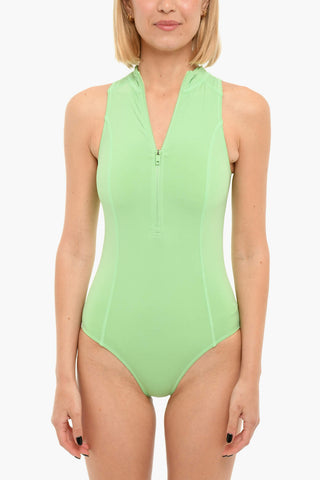 Front Zip One-Piece Swimsuit