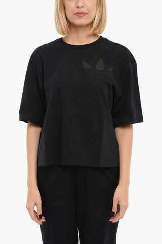 T-shirt A Maniche Corte Con Logo Ricamato