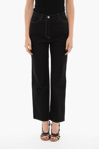 Pantaloni A Vita Alta NOA Con Cuciture A Contrasto