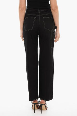 Pantaloni A Vita Alta NOA Con Cuciture A Contrasto