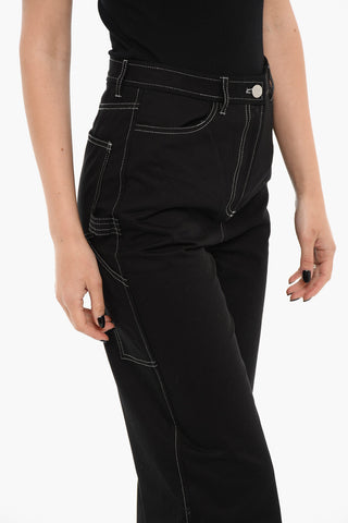 Pantaloni A Vita Alta NOA Con Cuciture A Contrasto