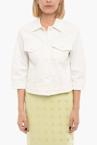 LOVE Distressed Denim Jacktes