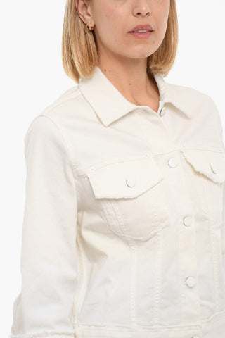 LOVE Distressed Denim Jacktes