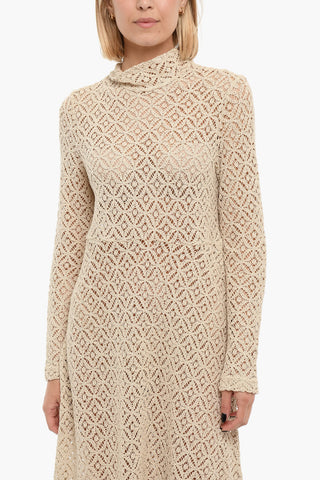 Vestito Maxi RODEA A Maniche Lunghe Macramé