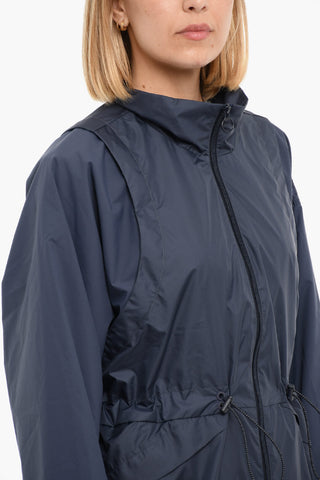 Giacca A Vento Con Zip E Coulisse In Vita
