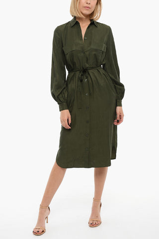 Belted Shirt Dress