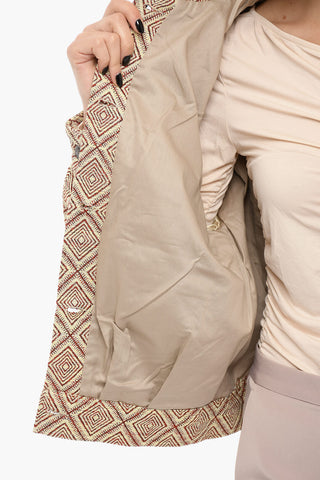 Overshirt MONICA Ricamata Con Chiusura A Bottoni