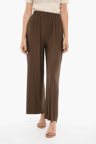 Pleated UMA Pants With Elastic Waist