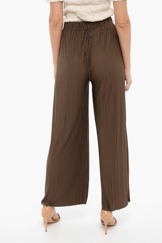 Pleated UMA Pants With Elastic Waist