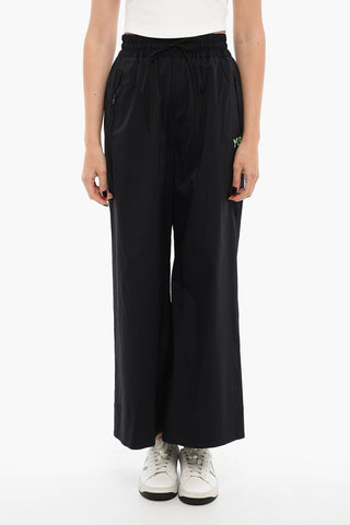 ADIDAS Logo Print Wide Legged Pants With Drawstrings