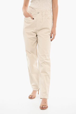 Ribbed Velour SIMONIE High Waisted Pants