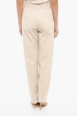 Ribbed Velour SIMONIE High Waisted Pants