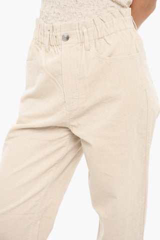 Ribbed Velour SIMONIE High Waisted Pants
