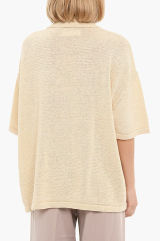 Knitted MEL Short Sleeved Shirt With Breast Pocket