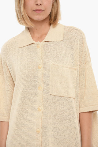 Knitted MEL Short Sleeved Shirt With Breast Pocket