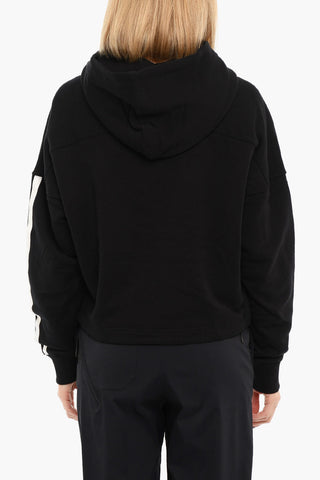 ADIDAS Logo Print Brushed Cotton Hoodie