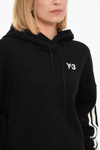 ADIDAS Logo Print Brushed Cotton Hoodie