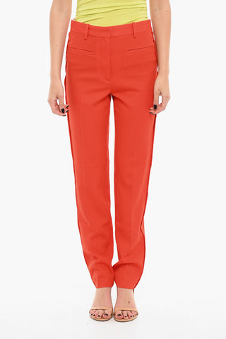 Pantaloni Slim Fit A Vita Alta