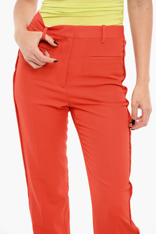 Pantaloni Slim Fit A Vita Alta