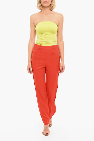 Pantaloni Slim Fit A Vita Alta