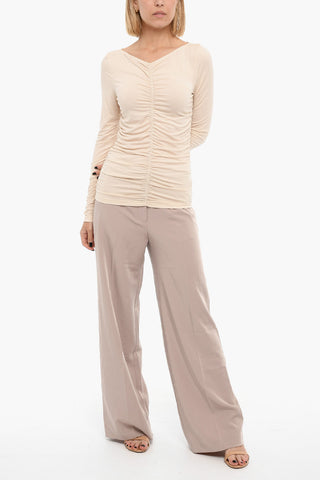 Rouched ULRIKA Long Sleeved T-shirt