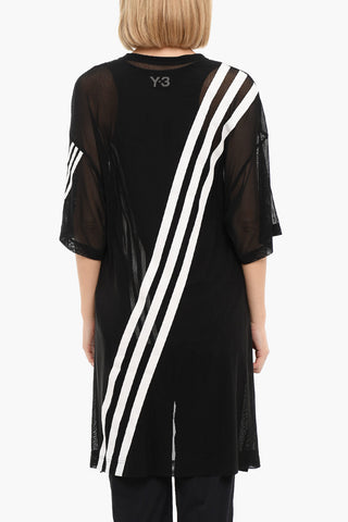 ADIDAS Double Layer Asymmetric MESH Short Sleeved T-shirt