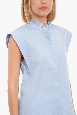 Top Smanicato MEJSI Con Colletto Rouche
