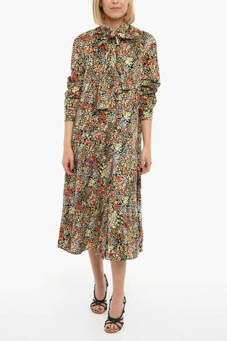 Floral print Long Sleeved ASTA Maxi Dress