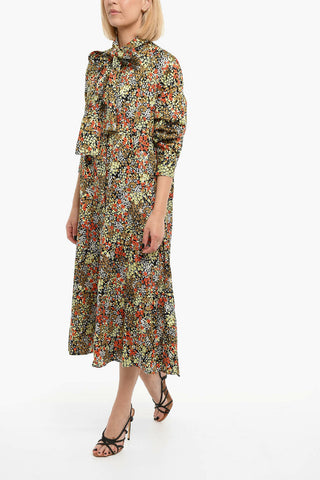 Floral print Long Sleeved ASTA Maxi Dress
