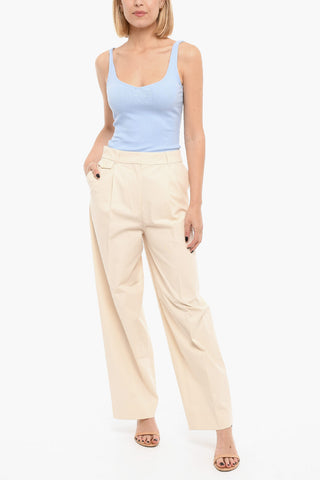 Pantalone A Gamba Ampia SAOIRSE Con Pinces