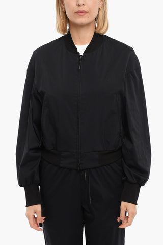 Logo Print Bomber Windbreaker
