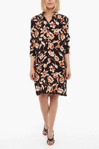 Long Sleeved Printed GILIAN Shirt Dress