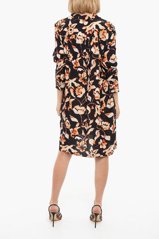 Long Sleeved Printed GILIAN Shirt Dress