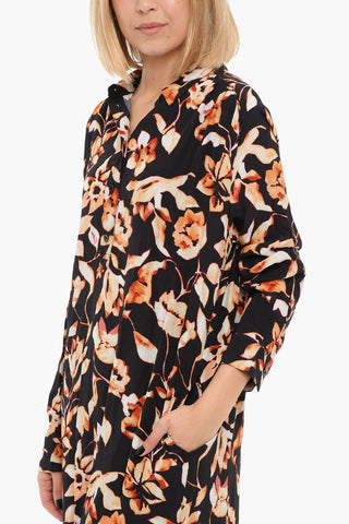 Long Sleeved Printed GILIAN Shirt Dress