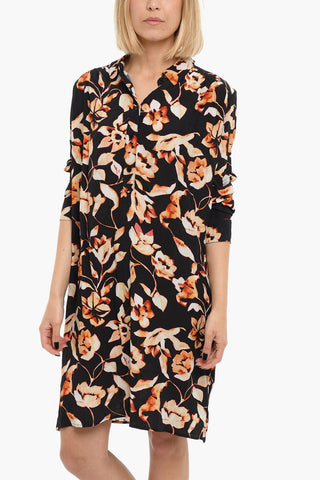 Long Sleeved Printed GILIAN Shirt Dress