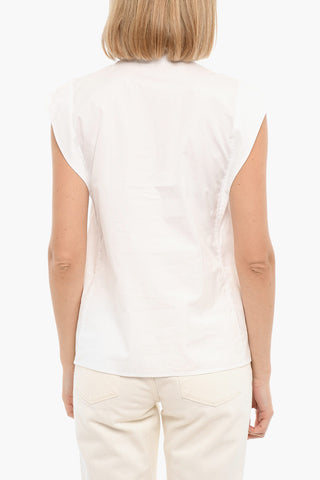 Top Smanicato MEJSI Con Colletto Rouche