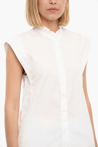 Top Smanicato MEJSI Con Colletto Rouche