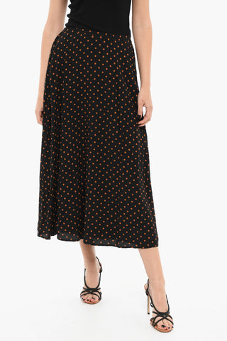 Dot Print ANDINA Long Skirt