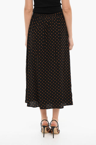 Dot Print ANDINA Long Skirt