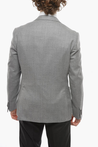 Half-lined GATE Hopsack Wool Blazer