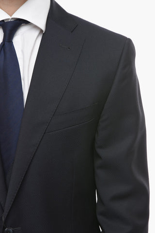CC COLLECTION Virgin-wool CEREMONY RESET 3-piece Suit with Notch Lapel