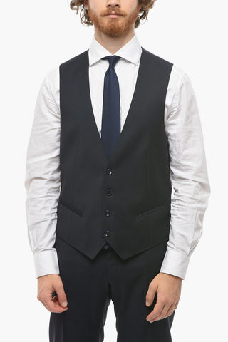 CC COLLECTION Virgin-wool CEREMONY RESET 3-piece Suit with Notch Lapel