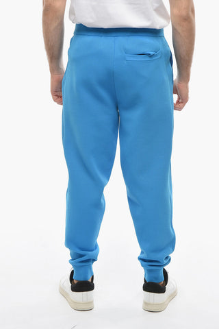Solid Color Pants with Wool Inside and Drawstring Waist