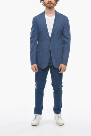 CC COLLECTION Twill Linen Blend REFINED Blazer