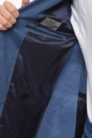 CC COLLECTION Twill Linen Blend REFINED Blazer