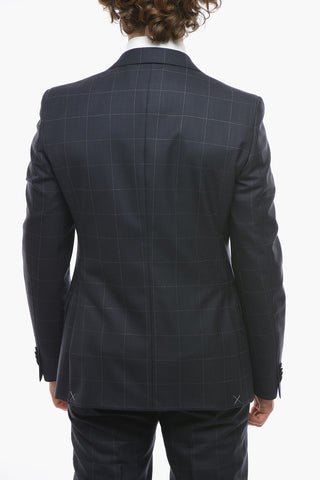 CC COLLECTION Abito in Lana Vergine RESET con Motivo Windowpane