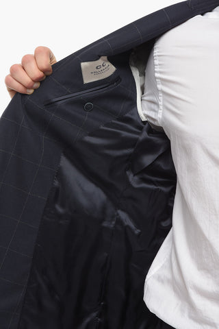 CC COLLECTION Abito in Lana Vergine RESET con Motivo Windowpane