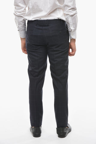 CC COLLECTION Abito in Lana Vergine RESET con Motivo Windowpane