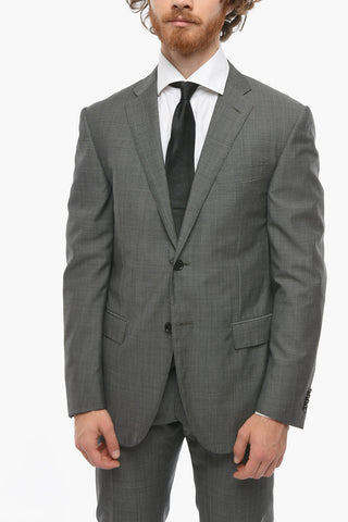Virgin Wool ACADEMY Pin Check Suit